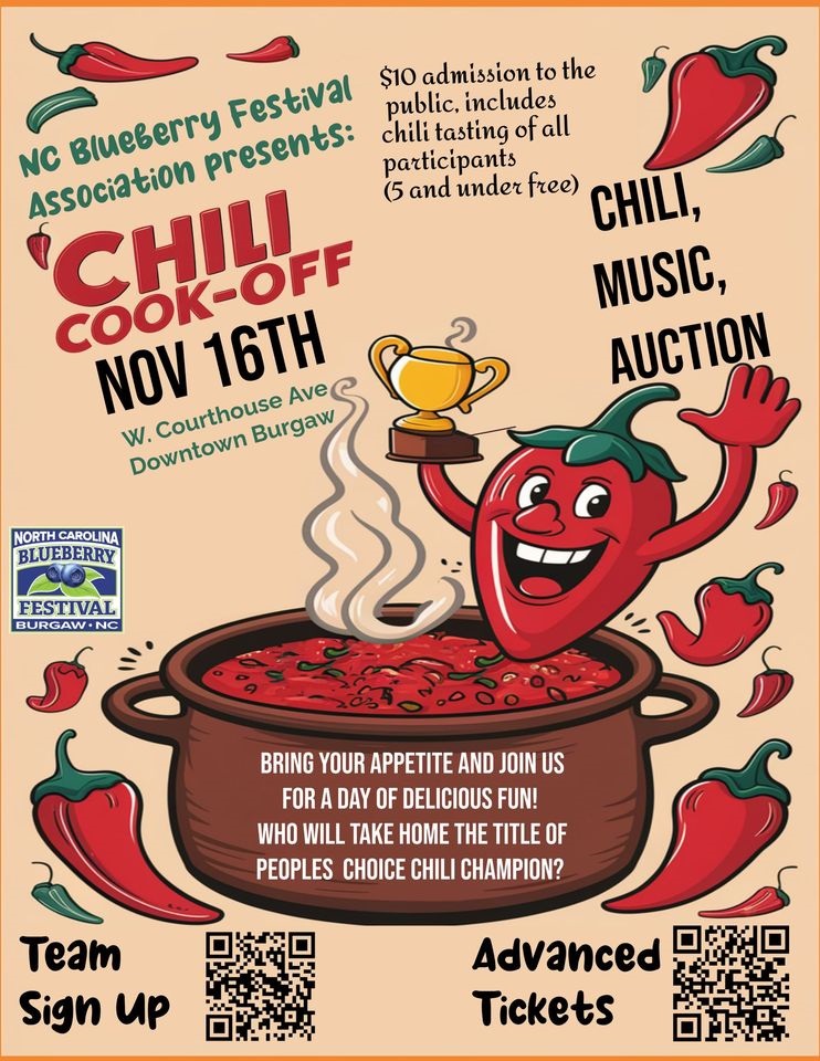 Chili Cook -off with the NC Blueberry Festival